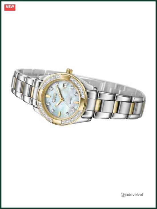 Eco-Drive Dress Watch Diamond Accents Two-Tone Stainless Steel main image 6